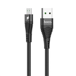 Кабель USB - micro USB Hoco U53 Flash  120см 4A  (black)