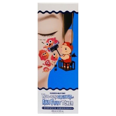 Тонер для лица Milky Piggy Hell Pore Clean Up Aha Fruit Toner Elizavecca, Корея, 200 мл Акция