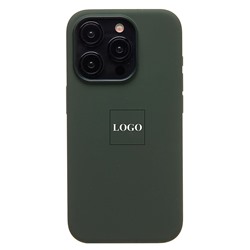 Чехол-накладка ORG Silicone Case SafeMag с анимацией для "Apple iPhone 15 Pro" (кипарис)