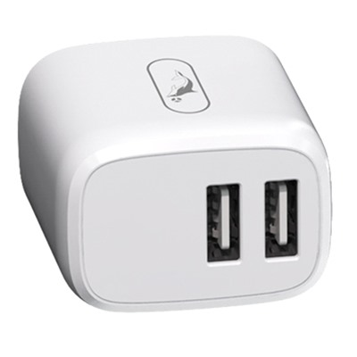 Адаптер Сетевой с кабелем SKYDOLPHIN SC22EBL (повр. уп.) 2USB 2,1A/10W (USB/Lightning) (white)