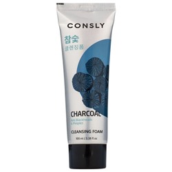 Consly Пенка для умывания c древесным углем против черных точек - Charcoal anti blackheads, 100мл