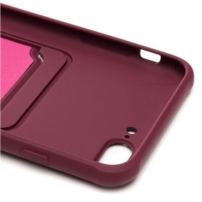 Чехол-накладка - SC304 с картхолдером для "Apple iPhone 7 Plus/iPhone 8 Plus" (bordo) (208670)