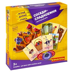 Настольная игра "СОСЕДИ-СЛАДКОЕЖКИ" Играй Думай Учись Bondibon