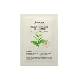 JMsolution Маска тканевая с экстрактом чайного дерева - Releaf mild acidic tea tree mask, 30мл