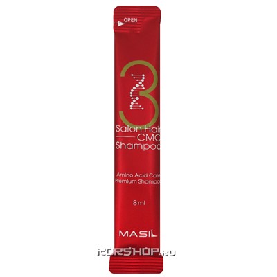 Шампунь для волос с аминокислотами 3 Salon Care CMC Shampoo Masil, Корея, 8 мл