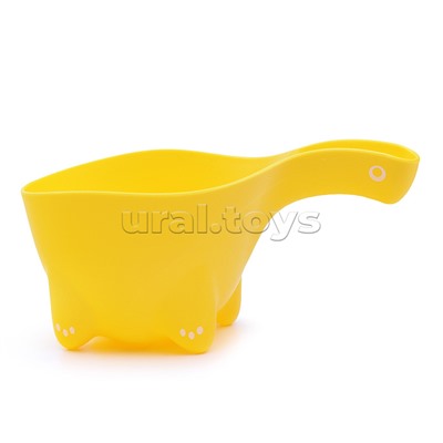 Ковшик для мытья головы Dino Scoop в обечайке. Цвет лимонный