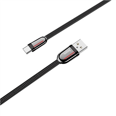 Кабель USB - Type-C Hoco U74  120см 3A  (black)