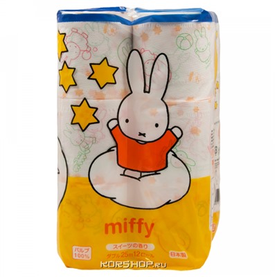 Туалетная бумага Miffy Regular Marutomi (2 слоя), Япония