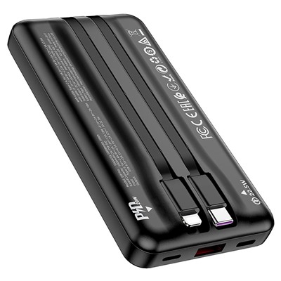 Внешний аккумулятор Hoco Q9 Pro PD QC 10000mAh USB Type-C/Lightning/USB/Type-C/Lightning (black)