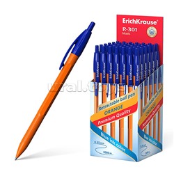 ТОП Ручка шариковая автоматическая R-301 Orange Matic 0.7, цвет чернил синий