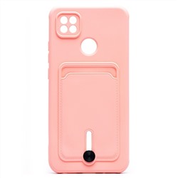 Чехол-накладка - SC304 с картхолдером для "Xiaomi Redmi 9C" (light pink)