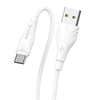 Кабель USB - Type-C Borofone BX18  300см 3A  (white)