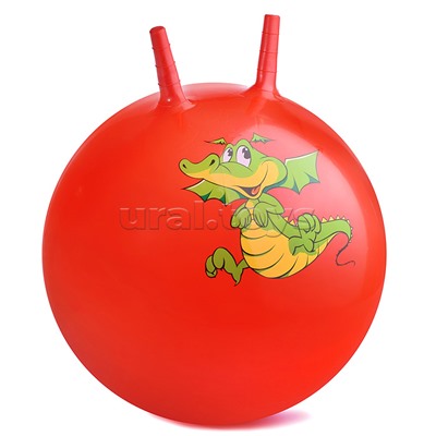 Мяч-прыгун с рожками "Динозаврик" 55 см.
