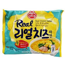 Лапша б/п со вкусом сыра Real Cheese Ramen Ottogi, Корея, 135 г. Акция