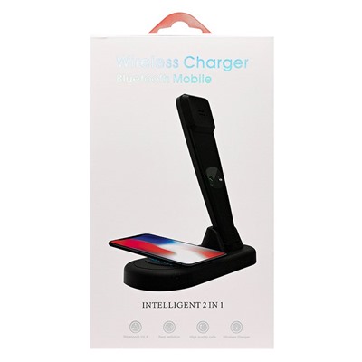 ЗУ Сетевое Беспроводное - Bluetooth mobile & Wireless Charge (black)