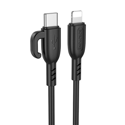 Кабель Type-C - Apple lightning Borofone BX91 PD (повр.уп) 20W 100см   (black)