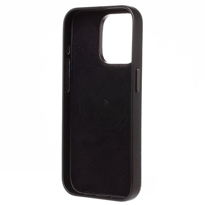 Чехол-накладка - SM089 SafeMag экокожа  для "Apple iPhone 15 Pro" (black)