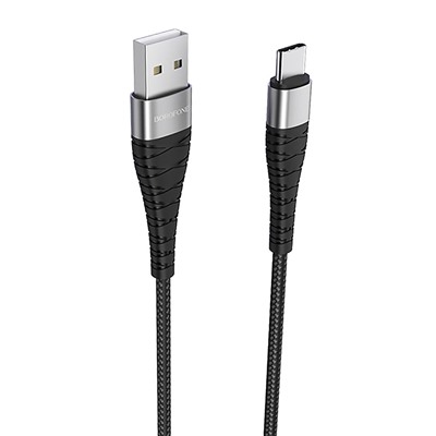 Кабель USB - Type-C Borofone BX32 Munificent (повр. уп)  100см 3A  (black)