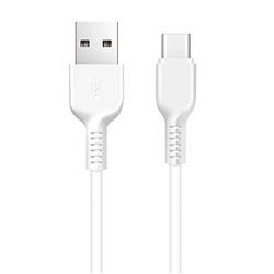 Кабель USB - Type-C Hoco X20 Exotic Radiance (повр.уп)  100см 2,4A  (white)