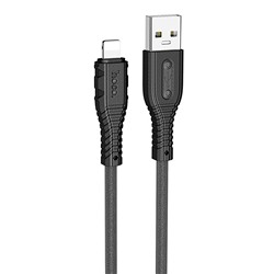 Кабель USB - Apple lightning Hoco X67 (silicone)   2,4A  (black)