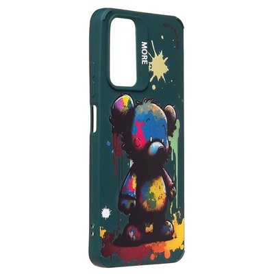 Чехол-накладка - SC335 для "Xiaomi Redmi Note 11 4G Global"  (медведь) (dark green) (227247)