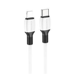 Кабель Type-C - Apple lightning Borofone BX84 PD 20W 100см   (white)