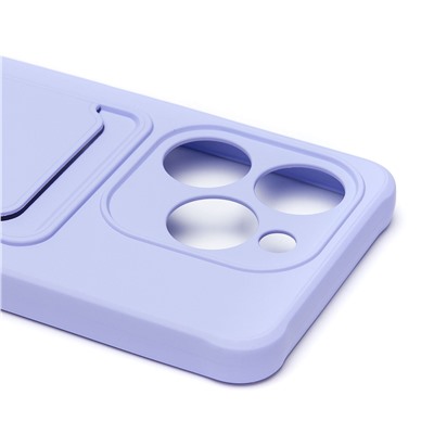 Чехол-накладка - SC304 с картхолдером для "Infinix Smart 8" (light violet) (225763)