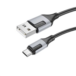 Кабель USB - micro USB Borofone BX101 Creator  100см 2,4A  (black)