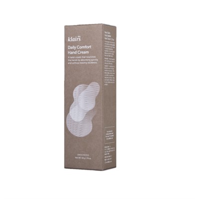 Dear, Klairs Крем для рук увлажняющий для ежедневного ухода - Daily comfort hand cream, 50г