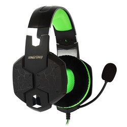 Компьютерная гарнитура Smart Buy SBHG-3100 RUSH TAIPAN игровая (black/green)