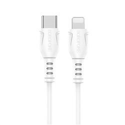 Кабель Type-C - Apple lightning Borofone BX51 (повр. уп)  100см 2,4A  (white)