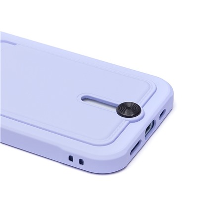Чехол-накладка - SC304 с картхолдером для "Apple iPhone 15" (light violet) (228127)