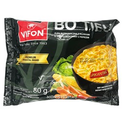 Лапша б/п со вкусом говядины с черным перцем Премиум Bo Tieu Vifon, Вьетнам, 80 г Акция
