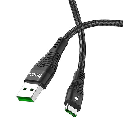 Кабель USB - Type-C Hoco U53 Flash  120см 5A  (black)