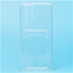 Чехол-накладка - SC276 с картхолдером для "Samsung SM-S908 Galaxy S22 Ultra" (transparent) (210440)