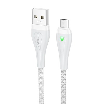 Кабель USB - micro USB Borofone BX100 Advantage  100см 2,4A  (gray)