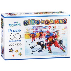 Пазл 160 "Kids Games. Спорт. Хоккей"