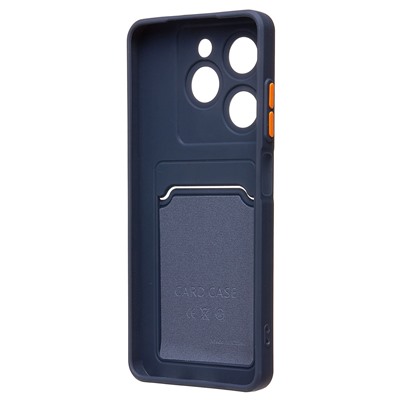 Чехол-накладка - SC337 с картхолдером для "Infinix Smart 8 Pro" (dark blue) (228812)