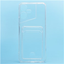 Чехол-накладка - SC276 с картхолдером для "Tecno Pova Neo 3" (transparent)