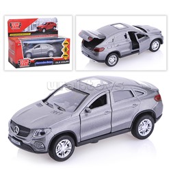 Машина металл Mercedes-benz gle coupe 12см, открыв. двери, инерц, серый