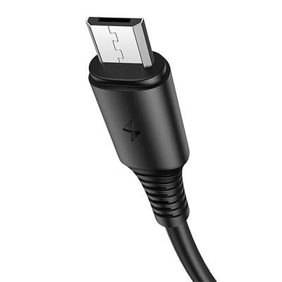 Кабель USB - micro USB Borofone BX47 Coolway  100см 2,4A  (black)