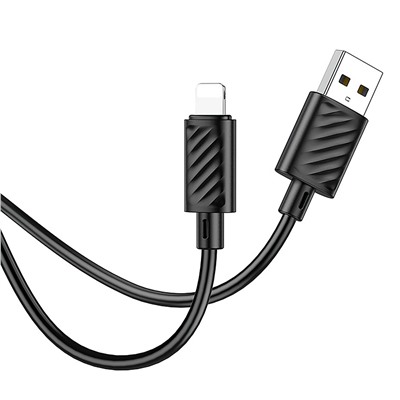 Кабель USB - Apple lightning Hoco X88  100см 2,4A  (black)