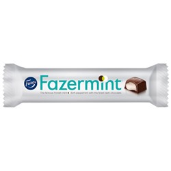 Шоколадный батончик с мятой в тёмном шоколаде Fazer Fazermint 41 гр