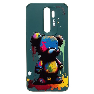 Чехол-накладка - SC335 для "Xiaomi Redmi Note 8 Pro"  (медведь) (dark green) (227229)