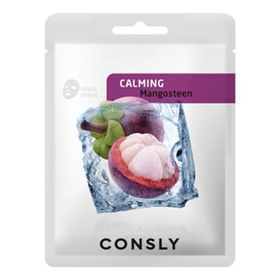 Consly Маска тканевая с экстрактом мангостина - Mangosteen calming mask pack, 20мл