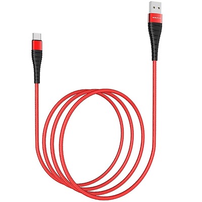 Кабель USB - Type-C Borofone BX32 Munificent  100см 3A  (red)