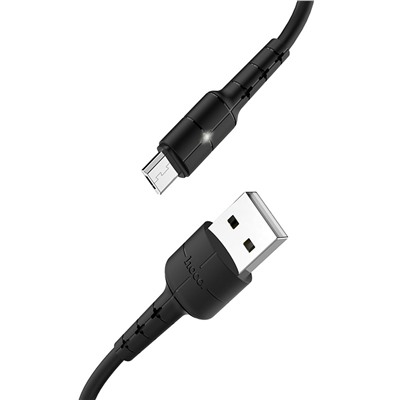 Кабель USB - micro USB Hoco X30 Star  120см 2A  (black)