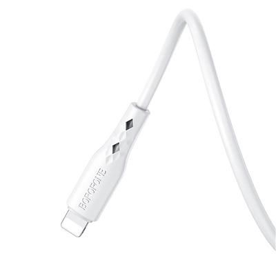 Кабель USB - Apple lightning Borofone BX48 (повр. уп)  100см 2,4A  (white)