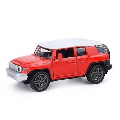 Красная инерционная машинка Внедорожник  die-cast,1:32, открывающиеся двери