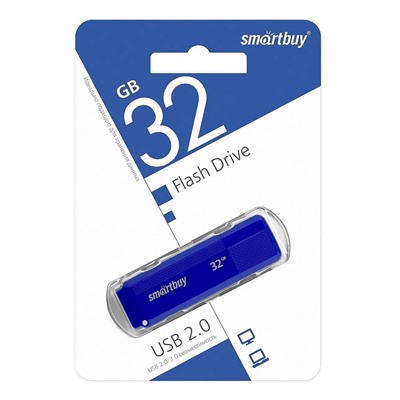 Флэш накопитель USB 32 Гб Smart Buy Dock (blue)